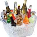 Prodyne Big Square Party Beverage Tub, Clear