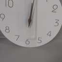 Mosewa Wall Clock 10 Inch Silent Non Ticking Battery Operated White Modern Office Simple Minimalist Decorative for Kitchen Home Bathroom Living Room