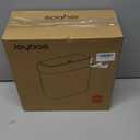 MOPALL Small Bathroom Can with Lid, 3.2 Gallon / 11.5 L Slim Plastic Garbage Bin with Pop-Up Lid, Mini Waste Basket Can Dog Proof for Kitchen, Bedroom, Office, Laundry, Toilet, Rv, White