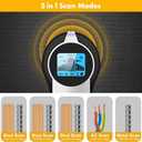 Stud Finder Wall Scanner 5 in 1 Upgraded Electronic Wall Scanner with Battery for Wood Metal and AC Wire Detection,HD LCD Display and Audio Alarm, Blue