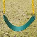 Sunnyglade 2PCS Swings Seats Heavy Duty with 66" Chain, Playground Swing Set Accessories Replacement with Snap Hooks, Support 250lb (2, Green)
