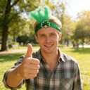 St. patrick- day-Sequins-Glitter-Headband for Adult Women Men Kids Green Holiday Costume Hair Band