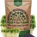 Organo Republic Broccoli Sprouting & Microgreens Seeds - Non-GMO, Heirloom Sprout Seeds Kit, 1lb Resealable Bag for & Growing Microgreens in Soil, Coconut Coir, Aerogarden & Hydroponic
