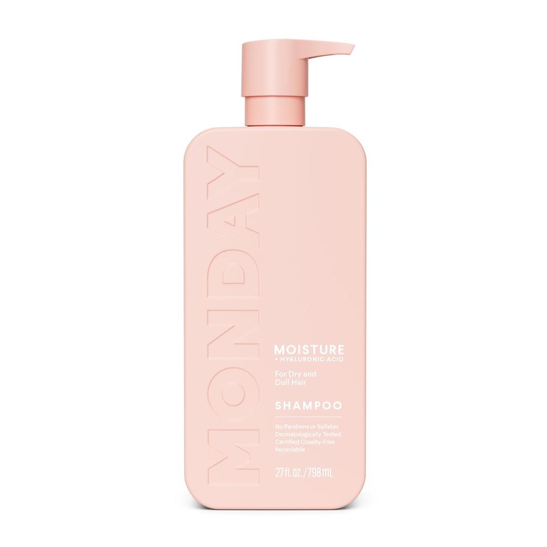 MONDAY HAIRCARE MOISTURE Shampoo with Hyaluronic Acid & Shea Butter for Dry & Dull Hair 798 mL (27 Fl Oz (Pack of 1))