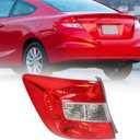 Labwork Left Driver Side Tail Light Assembly Replacement for 2012 Honda Civic Sedan Rear Brake Lamp 33550-TR0-A01 HO2800180