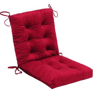 Set of 2 Outdoor Dining Chair Cushions, 37x18 inch