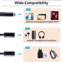 Orisell USB C Splitter, 2-in-1 USB C Headphone Adapter Audio Dongle Cable with PD 60W Charging Port Compatible with Pixel 2 3 4,Galaxy S23 S22 S21 S20, iPhone 16/15 More (2 Pack)