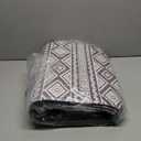 FRESHMINT Anti Fatigue Kitchen Mats for Floor 2 Piece Set, Waterproof & Non-Skid Boho Kitchen Rugs, Cushioned Kitchen Mat for Standing Washable Comfort Desk Kitchen Runners, 17x30+17x47 (Washed Black)