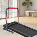 Handle Bar for Walking Pad Compatible with Walking Pad 23" Wide, Adjustable Handrail Height (31.5-43in), Heavy-Duty Steel Frame w/Non-Slip Base