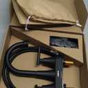 Bathroom Faucets for Sink 3 Hole, Hurran 4 inch Matte Black with Pop-up Drain and 2 Supply Hoses, Stainless Steel Lead-Free 2-Handle Centerset Faucet for Sink Vanity