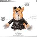 NFL Kansas City Chiefs Officially Licensed Cheer Dog Costume by MODERN HERO Includes Dress with Faux Stuffed arms and Tinsel pom-poms and Satin Bow Headband (X-Small)