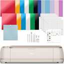 Cricut Maker 4 - Smart Cutting Machine (Seashell) | Engagement Bundle - Includes Smart Vinyl, Cardstock, Transfer Tape, Iron On HTV, Mat, Pens, Tool Kit, & 30 Images in Design Space App