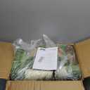 Green Cat Tree Tower with Cozy Condos, Multi-Level Green Cat Tower with Scratching Posts, Cat House Furniture with Snow Roof & Tree Design, Stable Cat Playground for Indoor Cats (Christmas 74.4in)