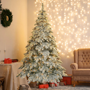 7.5ft Artificial Christmas Tree with 400 LED Lights and 1050 Bendable Branches, Christmas Tree Holiday Decoration Creative Decorated Trees Xmas Tree Christmas Decorations