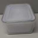 5 PCS Large Fruit Containers for Fridge - Leakproof Food Storage Containers with Removable Colander - Dishwasher & microwave safe Produce Containers Keep Fruits, Vegetables, Berry, Meat Fresh longer