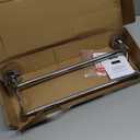 BESy Adjustable 16-26 Inches Double Bath Towel Bar for Bathroom SUS304 Stainless Steel Towel Holder, Hotel Style Wall Mount with Screws Hand Towel Bar Towel Rack Rod Hanger, Polished Chrome Finish