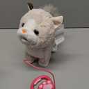 Walking Cat Set Interactive Talking Toy Kitten Repeat What You Say Robot Cat Toy for Girl Singing Dancing Touch Control with Leash Wagging Tail Nodding Plush Electric Ragdoll Kitty for Kid