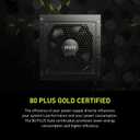 MSI MAG A850GL PCIE5, Fully Modular Compact Gaming 850W Power Supply, 80+ Gold, ATX 3.1 & PCIe 5.1 Ready, Native Dual-Color 12V-2x6 Cable
