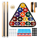 Outus 71pcs Pools Table Accessories Billiards Balls with Triangle Stand Pool Cue Chalks Cue Spot Sticker Brush
Amazon's Choice