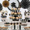 2 x Ercadio 36PCS Happy 50th Birthday Cupcake Toppers Glitter Fifty Vintage 1975 Cake Picks Cheers to 50 Fabulous Older Wiser Hotter Cake Decor for 50th Birthday Wedding Anniversary Party Supplies