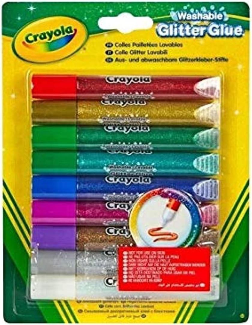 Crayola Glitter Glue, 9-Count