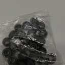 25-Pack Threaded Cap Nuts, M5x11mm Screw Caps for Light Fixture, Female Knurled Knob Nut for Ceiling Light Cover Replacement/Decorative Lamp Parts, Acorn Screw Top [Matt Black]