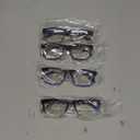 4 Pack 1.75 Reading Glasses Men Readers Computer Blue Light Blocking Fashion and Comfortable Spring Hinge Eyeglasses