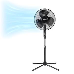 Amazon.com: Comfort Zone Electric Oscillating Pedestal Fan, Stand Fan, 16 inch, 3 Speed, 90 Degree Oscillating Head, Adjustable Height and Tilt, Airflow 7.48 ft/sec, Ideal for Home, Bedroom & Office, CZST161BTEBK : Home & Kitchen