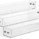 Acrylic Spice Rack, Tiered Spice Rack Shelf Seasoning Organizer for Countertop, Cabinet, Pantry, Kitchen Storage - 3 Tier