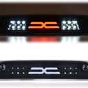 G-PLUS LED 3rd Brake Light Compatible with Chevy Silverado 2014-2020/Fit GMC Sierra 2014-2020 X Type Led Bar High Mount Stop Light Rear Tail Cargo Lamps Black Smoke Lens Black Housing