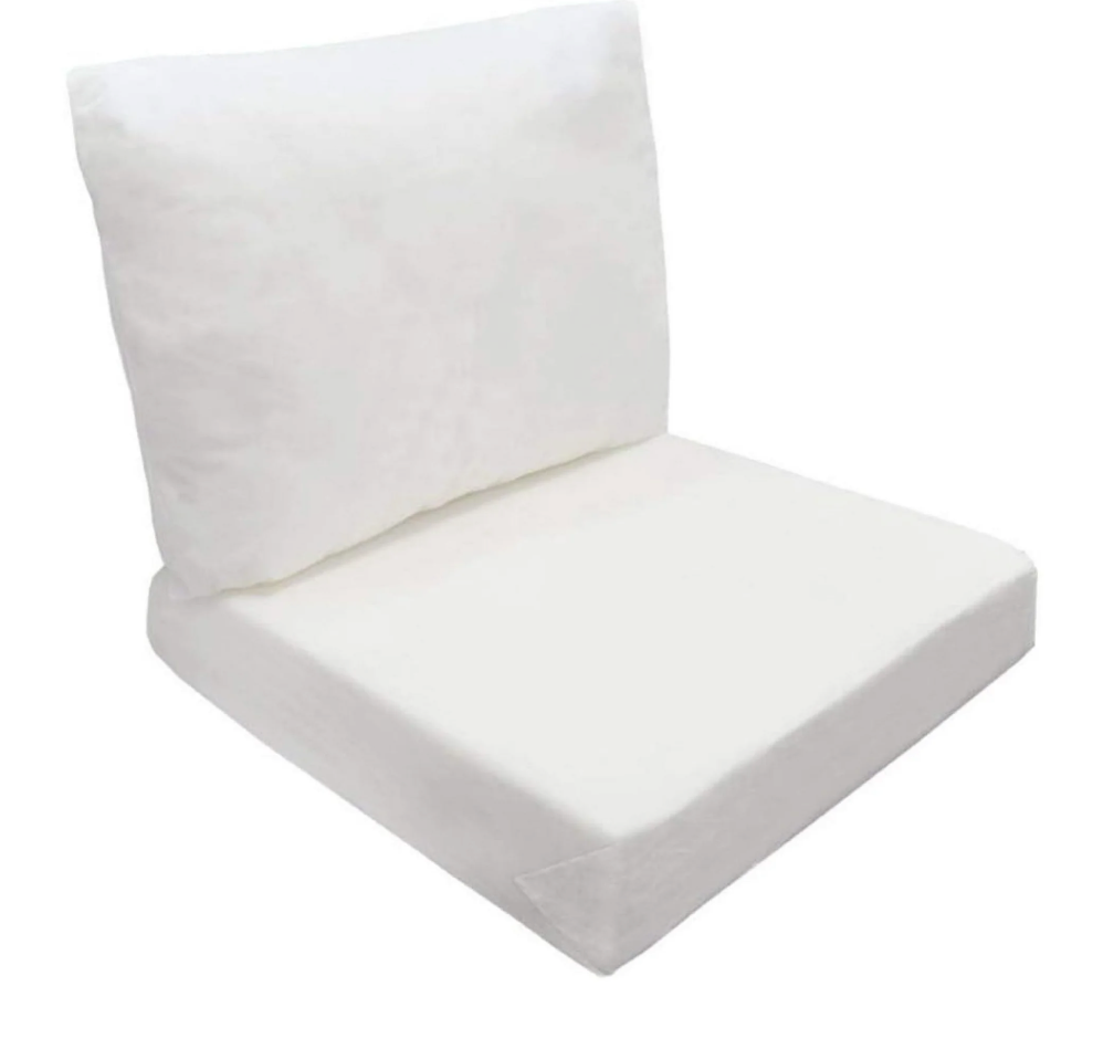  22" x 20" Deep Seat Cushion Insert Foam Back Polyester Fill Fiber