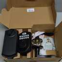 Veise VE012W-B Wi-Fi Fingerprint Smart Lock with Handle Set, Remote App Control, Keyless Entry Front Door Lever, Built-in WiFi No Hub Needed, Backlit Keypad Deadbolt, Auto-Locking, Matte Black