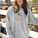 MAPICK Womens Oversized Christian Sweatshirts Fleece Crewneck Sweaters Embroidered GOD IS GOOD Casual Pullover Tops (Gray, M)