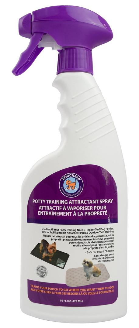 PoochPad Potty Training Attractant Spray for Dogs & Puppies 16 oz, Made in USA, Indoor Potty Pad & Outdoor Use, Dog Training & Behavior Aids Housebreaking Supplies