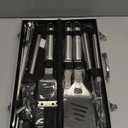 Grilljoy BBQ Accessories Grill Tools Set - 22PCS Stainless Steel Barbecue Grill Accessories for Outdoor Grill with Black Aluminum Case - Christmas Grilling Gifts for Men & Dad -Grill Tools Kit (Sliver)