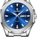 Poedagar Luxury Casual Men Wristwatch Waterproof Luminous Week Date Man Watch Stainless Steel Fashion Sport Quartz Men's Watches