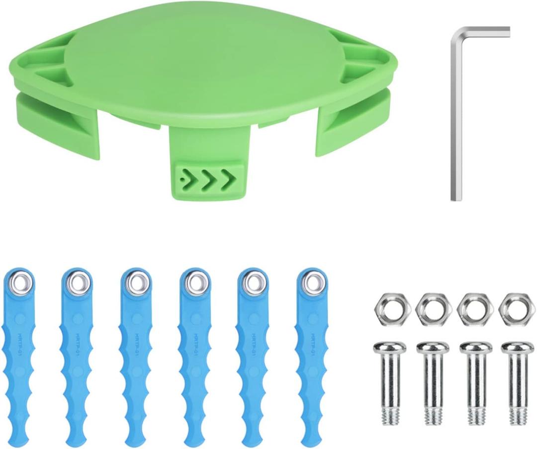THTEN 2900719 Trimmer Blades Head Compatible with Greenworks 2101602 2101602A STBA40B210 2101602 ST40B410 BST4000 String Trimmer,16 Pack