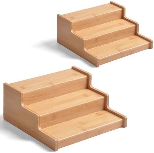 JinDoWin 2 Pack Cabinet Spice Rack Organizer - Enhanced Cabinet Spice Organizer, Practical Spice Rack Organizer for Cabinet and Efficient Cabinet Spice Organizer (2, 9 Inch)