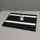 Bulletin Board, 24" x 18" Foldable Cork Board Felt Pin Boards with 35 Pushpins Self-Adhesive Photo Decorative Felt Boards for Walls, Office, School, Classroom, Home, Bedroom - Black