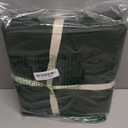 MooMee Bedding Sheet Set 100% Washed Cotton Linen Like Textured Breathable Durable Soft Comfy (Solid Forest Green, Queen)