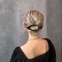 2 x Flat Hair Clips for Women - Large Flat Hair Claw Clips and Duckbill Hair Clip for Thick or Thin Hair - No Slip Strong Hold Hair Accessories for Daily (4Pack, Black) (Style 2 - Black)