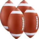 Lewtemi 4 Pcs 27 Inch Giant Inflatable Football for Gameday Party Favor Large Inflatable Sports Balls Jumbo Beach Balls for Football Birthday Sport Theme Party Decorations Outdoor Activity Gift