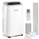 Garvee Portable Air Conditioner 14,000 BTU, Dehumidifier, Fan with Remote Control & LED Touch Panel, 3-in-1 AC Unit, Cools Up to 750 Sq Ft, 360° Wheels & Window Kit for Bedroom, Apartment, Office