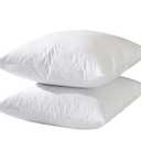 20x20 Decorative Throw Pillow Inserts-Down Feather Pillow Inserts-Square-Cotton Fabric-Set of 4-White.