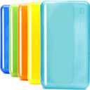 Youngever 5 Pack Plastic Pencil Box, Pencil Case Box, Translucent Pencil Boxes, School Supply Box