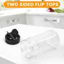 36pcs 5.5oz plastic spice jars with shaker lids, plastic spice jars,seasoning bottles,Used to store seasoning powder.