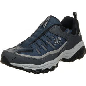 Skechers Men's Afterburn M. Fit Wonted (13 X-Wide, Navy/Gray)