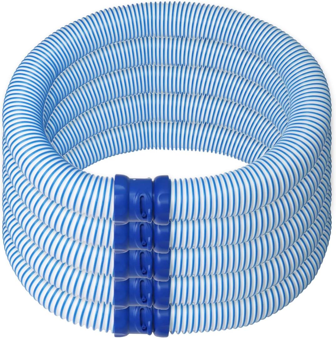 Pool Vacuum Hose, 5 Pack Twist Lock Pool Cleaner Hose Replacement for MX6 MX8, 39-Inch Swimming Pool Vacuum Hoses for Inground Pools, Easy Twist Lock Connection