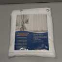 78 inch Shower Curtain Tall Shower Curtain 78 Inches Long White Tufted Chevron Striped Fabric Shower Curtains for Bathroom Modern Shabby Chic Waterproof Cloth Shower Curtains, White (72"W x 78"L (Pack of 1))