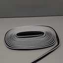 Weather Stripping Door Seal Strip - Soundproof Q-Shaped Foam for Exterior Door Frame, Large Gap Seal, Noise Cancelling, Easy to Install (Black, 26FT)